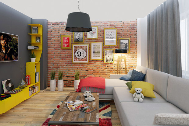 Фото из портфолио Дизайн трехкомнатной квартиры по лондонским мотивам – фотографии дизайна интерьеров на INMYROOM