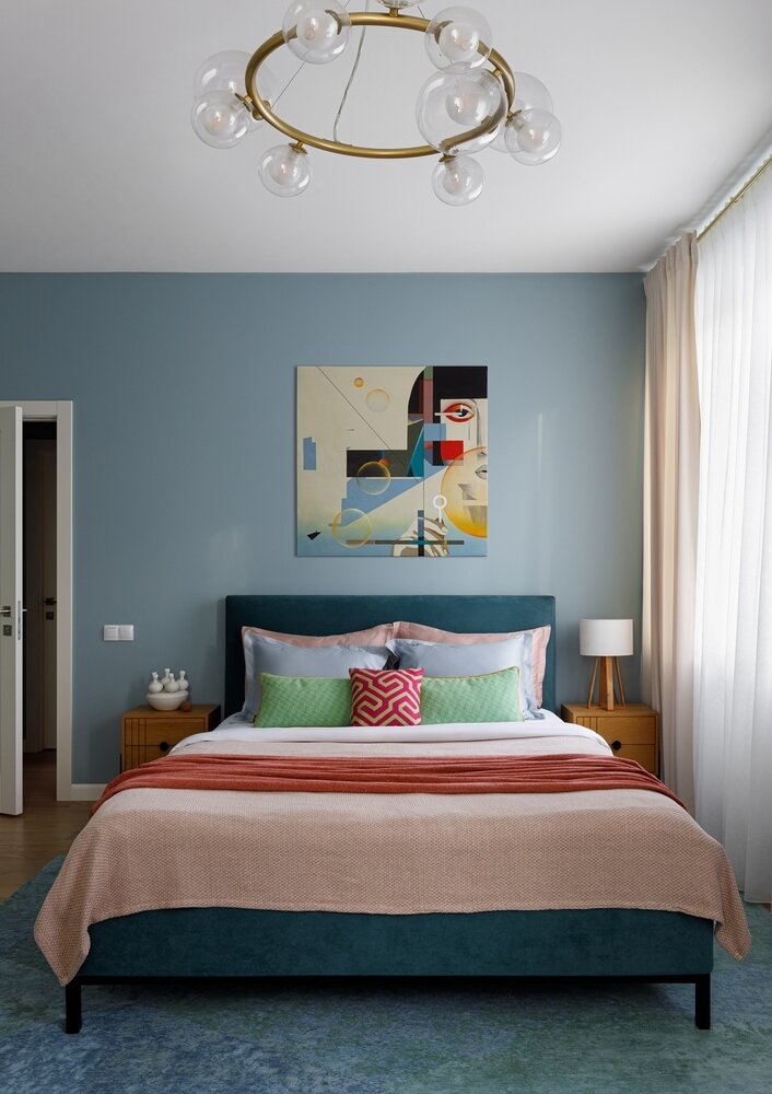 Фотография: Спальня в стиле Современный, Квартира, Проект недели, Красногорск, 4 и больше, Более 90 метров, Ирина Бородина – фото на INMYROOM