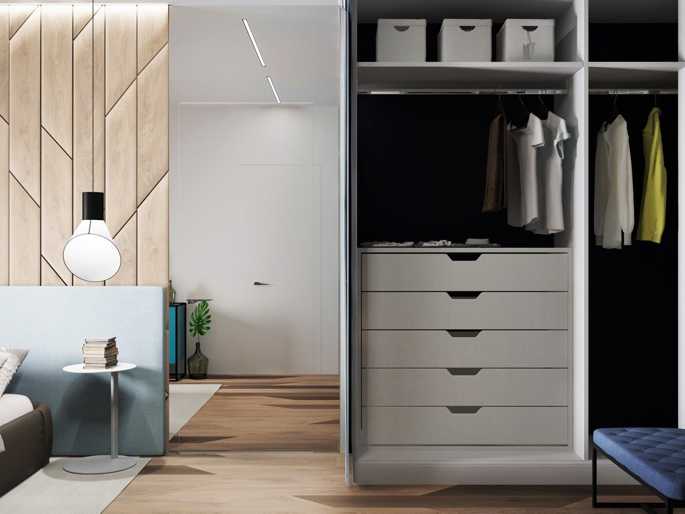 Фотография: Гардеробная в стиле Современный, Квартира, Проект дня, Красногорск, Виктория Золина, Zi-Design Interiors, 4 и больше, Более 90 метров, Катерина Старикова – фото на INMYROOM Фотография: Гардеробная в стиле Современный, Квартира, Проект дня, Красногорск, Виктория Золина, Zi-Design Interiors, 4 и больше, Более 90 метров, Катерина Старикова – фото на INMYROOM