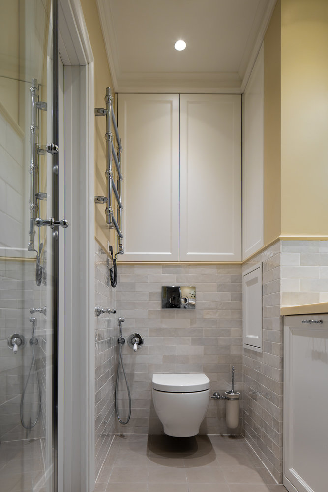 Фотография: Ванная в стиле Классический, Современный, Квартира, Проект недели, Санкт-Петербург, Виктория Малышева, 2 комнаты, 40-60 метров – фото на INMYROOM