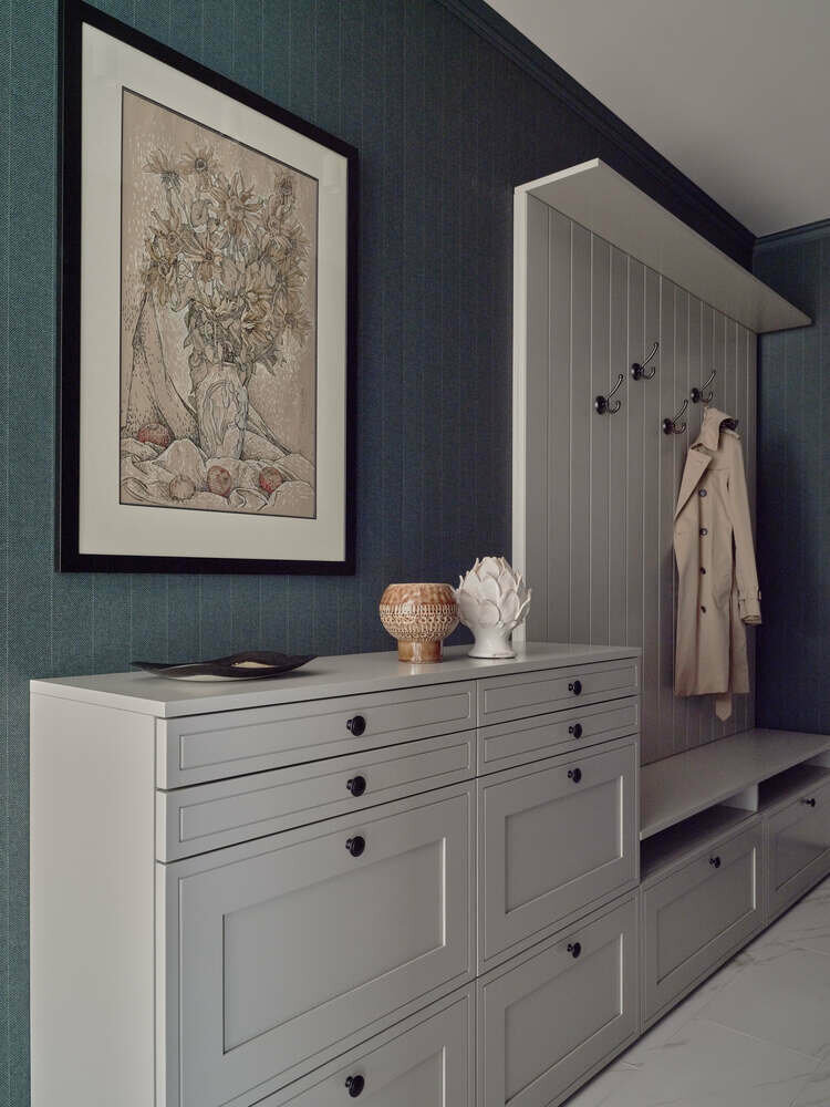 Фотография: Прихожая в стиле Современный, Классический, Квартира, Проект недели, Москва, Монолитный дом, 4 и больше, Более 90 метров, Ольга Рудакова, Rudakova design – фото на INMYROOM