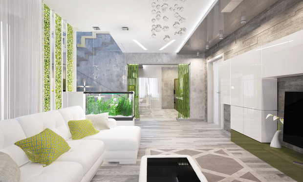 Фото из портфолио Гостиная в экостиле – фотографии дизайна интерьеров на INMYROOM