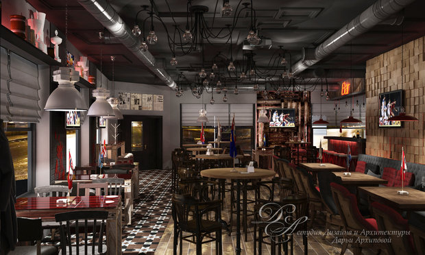 Фото из портфолио League bar. Спорт-бар – фотографии дизайна интерьеров на INMYROOM
