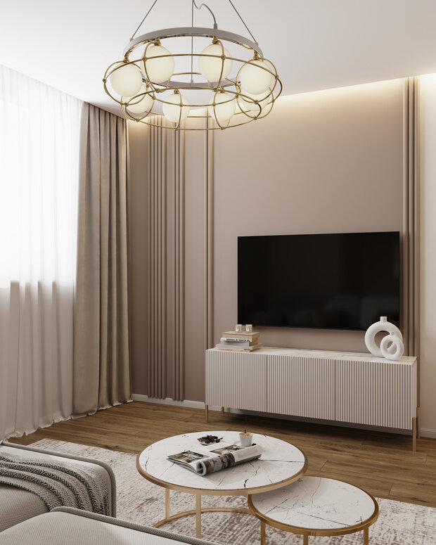 Фото из портфолио Проект квартиры для семьи с детьми – фотографии дизайна интерьеров на INMYROOM