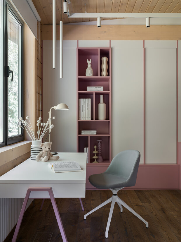 Фотография: Детская в стиле Современный, Дом, Проект дня, Москва, Дом и дача, 4 и больше, Более 90 метров, минимализм с элементами современного дизайна, Филипп Черников, Юлия Долина – фото на INMYROOM