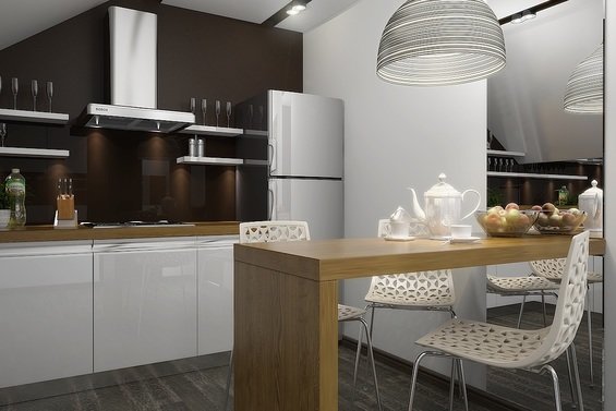 Фотография: Кухня и столовая в стиле Современный, Эко, Интерьер комнат – фото на INMYROOM