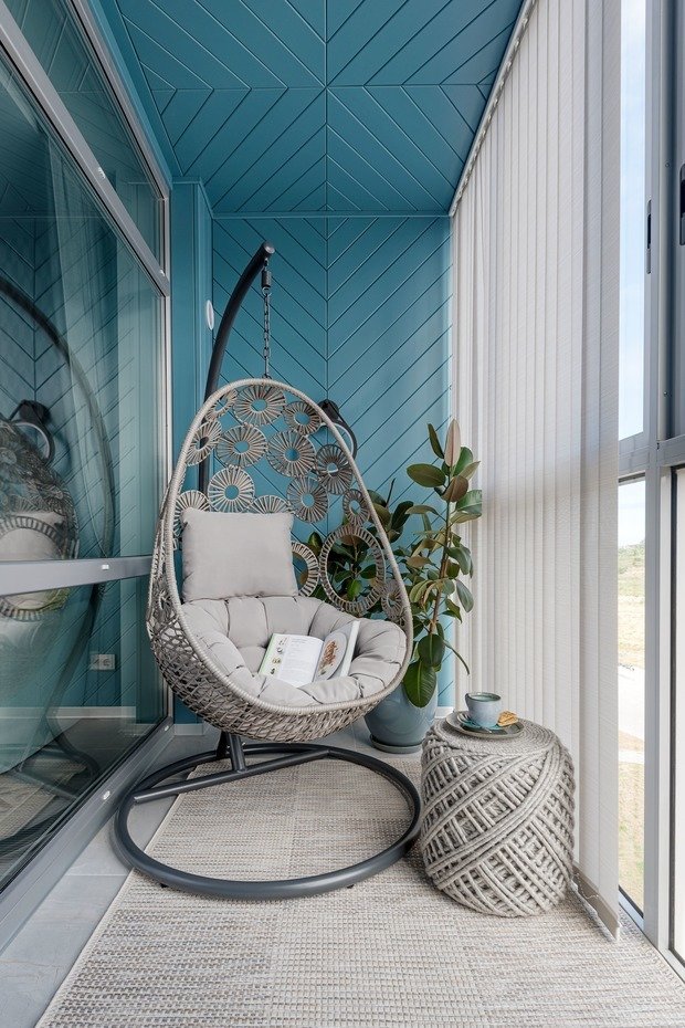 Фотография: Балкон в стиле Современный, Эко, Квартира, Проект недели, 2 комнаты, 40-60 метров, Светлогорск, Виктория Лазарева – фото на INMYROOM