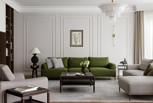 Фотография: Гостиная в стиле Современный, Дом, Проект дня, Дом и дача, Краснодар, Кирпичный дом, 4 и больше, Более 90 метров, Татьяна Черкашина – фото на INMYROOM