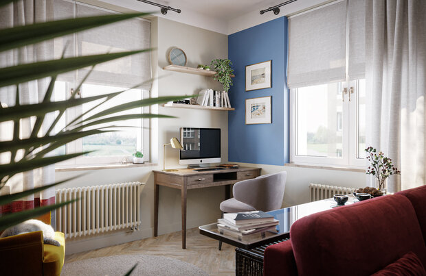 Фотография: Гостиная в стиле Современный, Скандинавский, Квартира, Проект дня, Санкт-Петербург, 2 комнаты, 60-90 метров, Анна Иноземцева – фото на INMYROOM