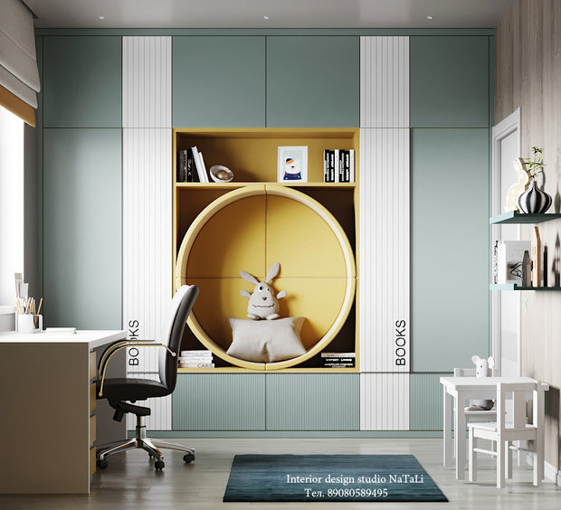 Фото из портфолио Дизайн интерьера детской – фотографии дизайна интерьеров на INMYROOM