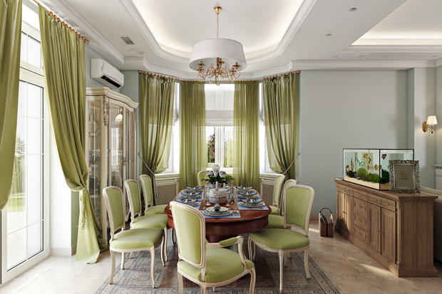 Фото из портфолио Коттедж 360 м2 для семьи в деревне Мансурово – фотографии дизайна интерьеров на INMYROOM