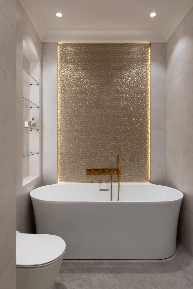 Фотография: Ванная в стиле Классический, Современный, Квартира, Проект недели, Москва, 3 комнаты, Более 90 метров, Алена Чмелева, Art Concept – фото на INMYROOM
