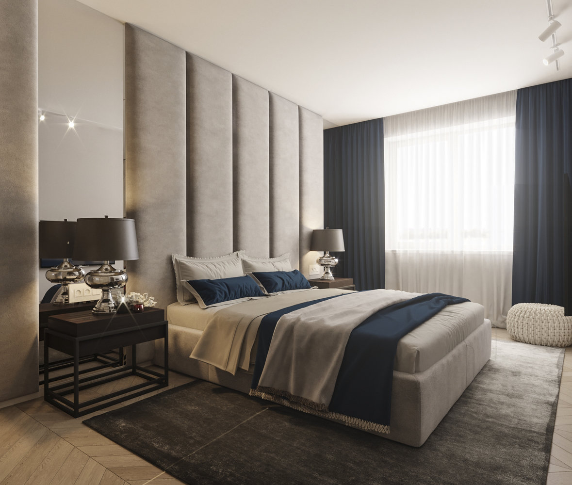 Фотография: Спальня в стиле Современный, Квартира, Проект недели, Московская область, 2 комнаты, 60-90 метров, Монолитно-кирпичный, Евгения Шилова, Design Rocks, ЖК «Павловский квартал» – фото на INMYROOM Фотография: Спальня в стиле Современный, Квартира, Проект недели, Московская область, 2 комнаты, 60-90 метров, Монолитно-кирпичный, Евгения Шилова, Design Rocks, ЖК «Павловский квартал» – фото на INMYROOM