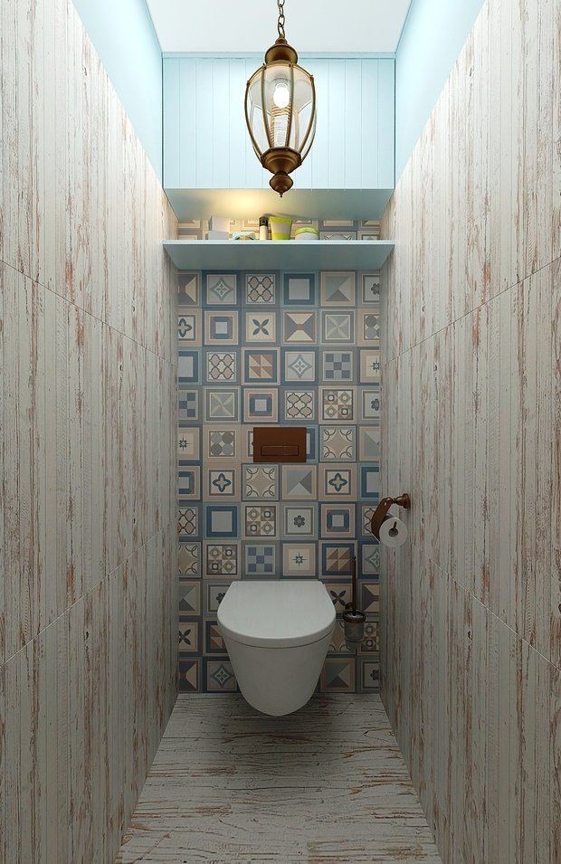 Фотография: Ванная в стиле Восточный, Прованс и Кантри, Скандинавский, Квартира, Проект недели, Москва, Эко, Виктория Золина, Zi-Design Interiors, Панельный дом, 2 комнаты, 40-60 метров, П-44ТМ – фото на INMYROOM