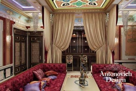 Дизайн интерьера Алматы. Кальянная комната