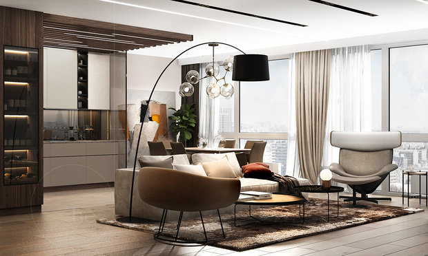 Фото из портфолио Hoffmann Apartment – фотографии дизайна интерьеров на INMYROOM
