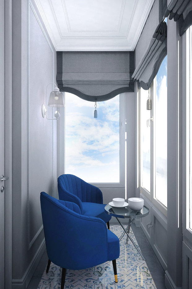 Фото из портфолио Квартира в "Воронцовском парке" в холодных тонах  – фотографии дизайна интерьеров на INMYROOM