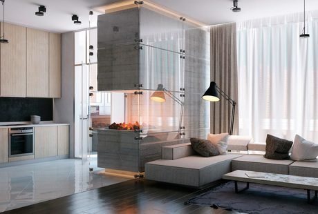 Fireplace apartment