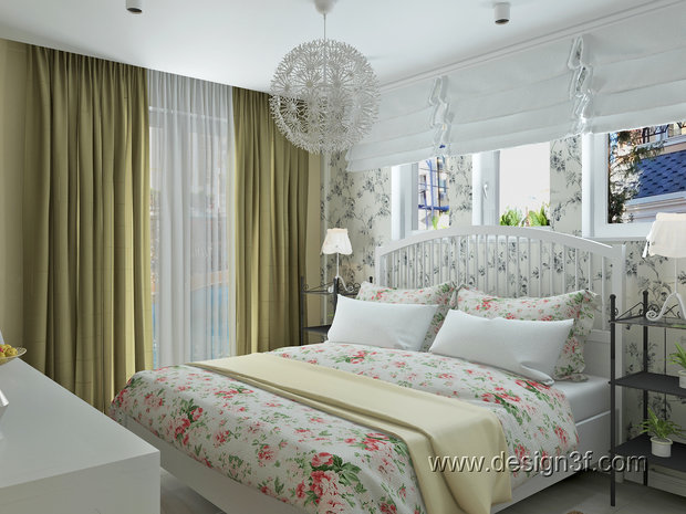 Фото из портфолио Спальня в стиле Икеа – фотографии дизайна интерьеров на InMyRoom.ru
