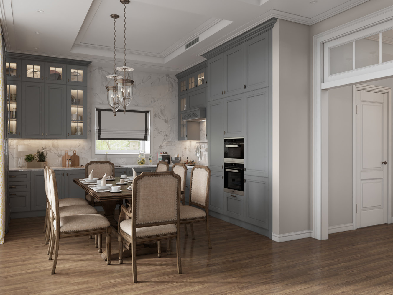 Фотография: Кухня и столовая в стиле Классический, Дом, Проект недели, Дом и дача, Павел Полынов, Ленинградская область, Студия Павла Полынова – фото на INMYROOM