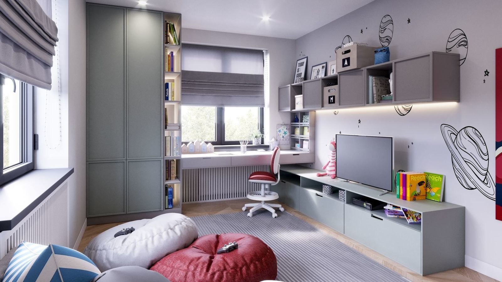 Фотография: Детская в стиле Современный, Дом, Украина, Проект дня, Ирпень, Таунхаус, 4 и больше, Более 90 метров, Quader Architecture – фото на INMYROOM