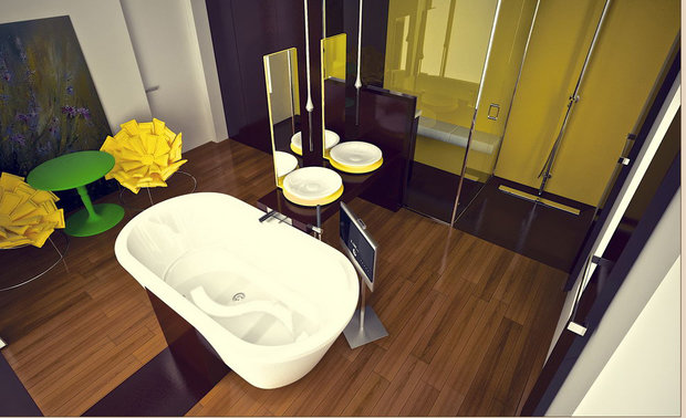 Фотография: Ванная в стиле Хай-тек – фото на InMyRoom.ru