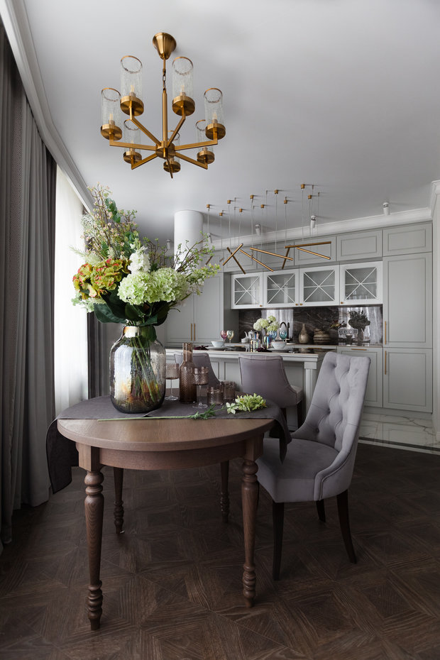 Фотография: Кухня и столовая в стиле Классический, Современный, Квартира, Проект дня, Новосибирск, 2 комнаты, 40-60 метров, Александра Протасова – фото на INMYROOM