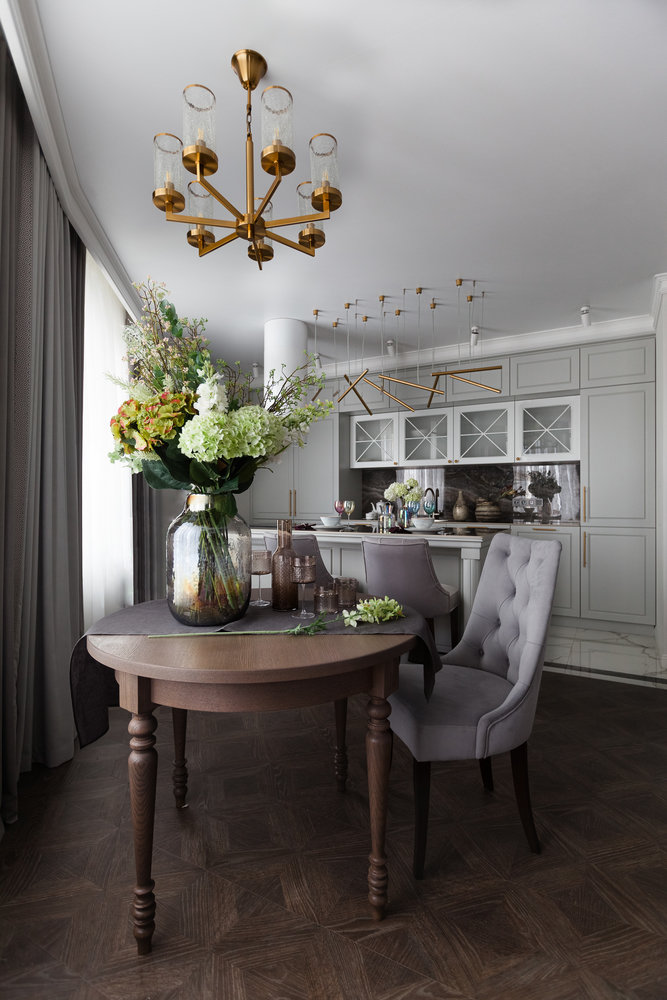 Фотография: Кухня и столовая в стиле Классический, Современный, Квартира, Проект дня, Новосибирск, 2 комнаты, 40-60 метров, Александра Протасова – фото на INMYROOM