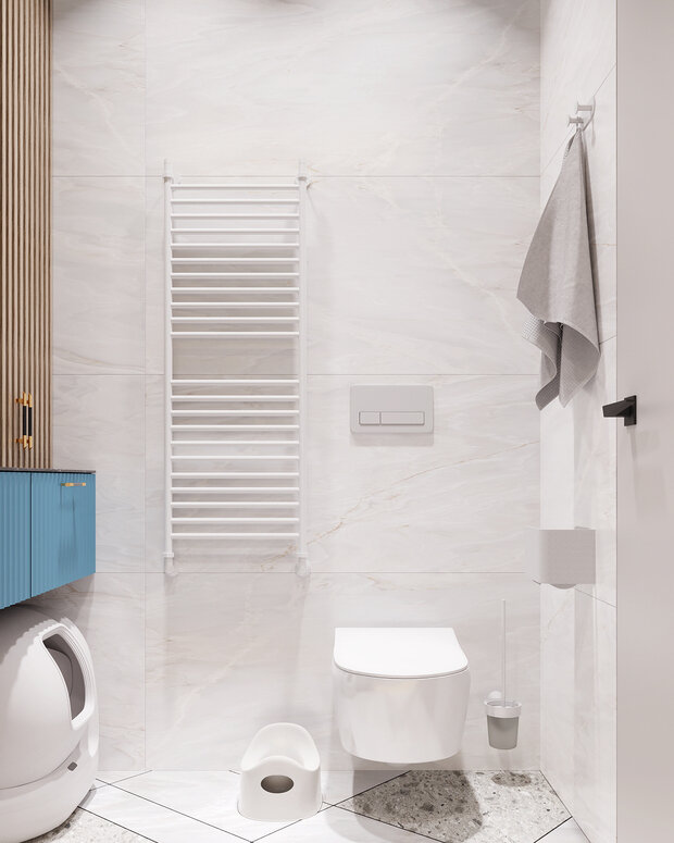 Фотография: Ванная в стиле Современный, Квартира, Проект недели, Санкт-Петербург, 3 комнаты, Более 90 метров, Виктория Вишневская – фото на INMYROOM