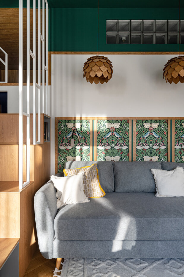 Фотография: Кабинет в стиле Современный, Эклектика, Квартира, Проект дня, Москва, 3 комнаты, Более 90 метров, Анна Малютина, ЖК «Одинград» – фото на INMYROOM