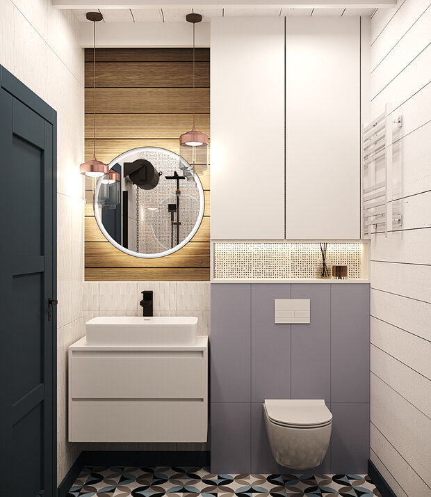 Фотография: Ванная в стиле Скандинавский, Современный, Дом, Проект недели, Дача, 4 и больше, Более 90 метров, Владимирская область, Items Bureau – фото на INMYROOM