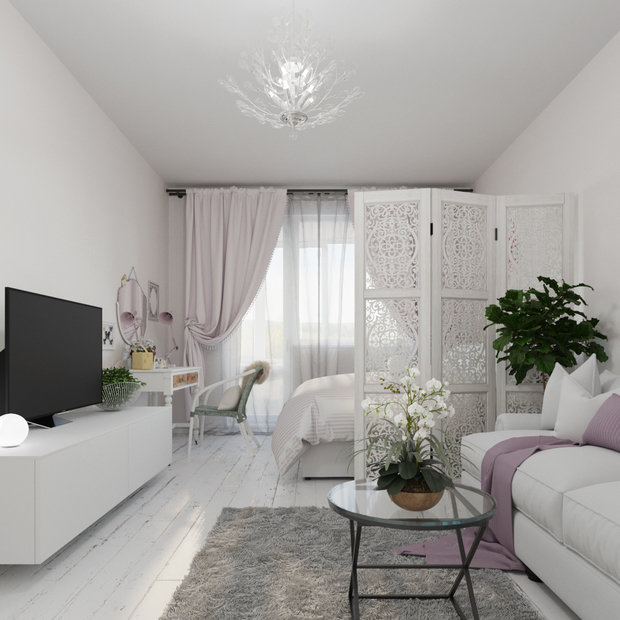 Фото из портфолио Пудра квартира 50 м2 Москва – фотографии дизайна интерьеров на INMYROOM