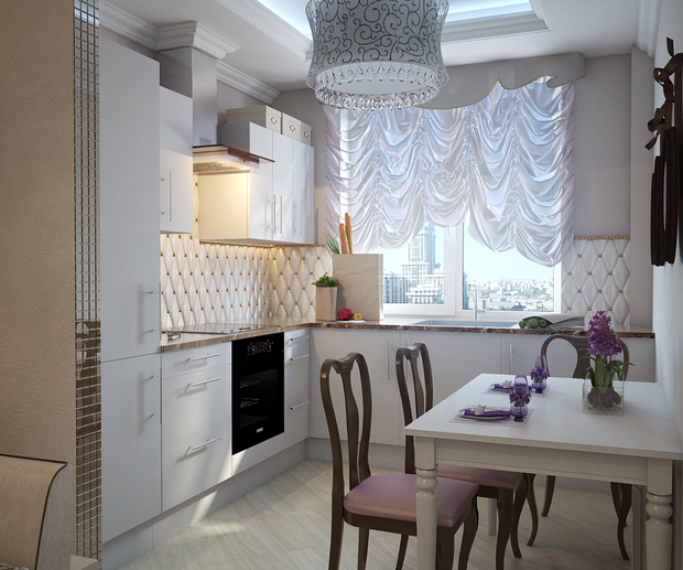 Фото из портфолио Дизайн-проект кухни-гостиной. Санкт-Петербург. Юбилейный квартал. – фотографии дизайна интерьеров на INMYROOM