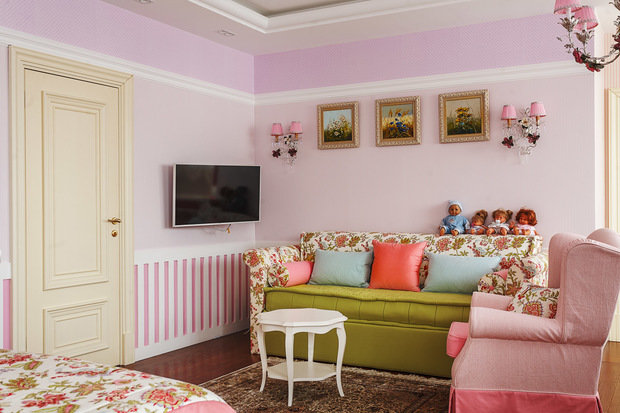 Фотография: Детская в стиле Классический, Дом, Проект недели, Дом и дача, Московская область, Сергей Красюк, мансарда в загородном доме, Елена Лапшина, Berloga, комната для подростка, детская для девочки – фото на INMYROOM