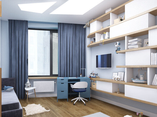 Фото из портфолио Комната мальчика ЖК Символ – фотографии дизайна интерьеров на INMYROOM