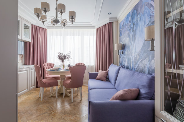 Фотография: Кухня и столовая в стиле Классический, Современный, Квартира, Проект недели, Москва, 3 комнаты, 60-90 метров, Анастасия Бондарева, Bond Design – фото на INMYROOM