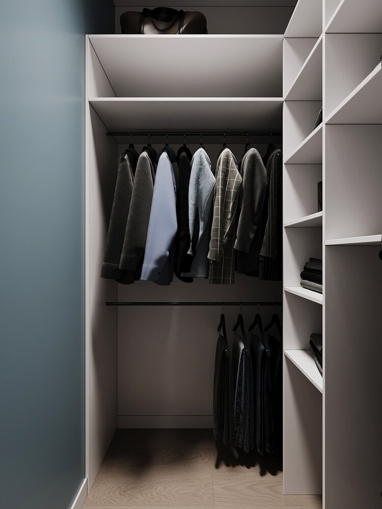 Фотография: Гардеробная в стиле Современный, Малогабаритная квартира, Квартира, Студия, Проект дня, Челябинск, до 40 метров, Студия Кель, Елена Кель – фото на INMYROOM Фотография: Гардеробная в стиле Современный, Малогабаритная квартира, Квартира, Студия, Проект дня, Челябинск, до 40 метров, Студия Кель, Елена Кель – фото на INMYROOM