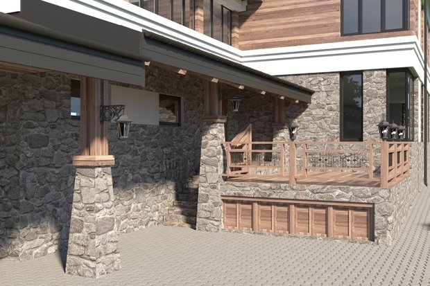 Фото из портфолио Шале Прерий – фотографии дизайна интерьеров на INMYROOM