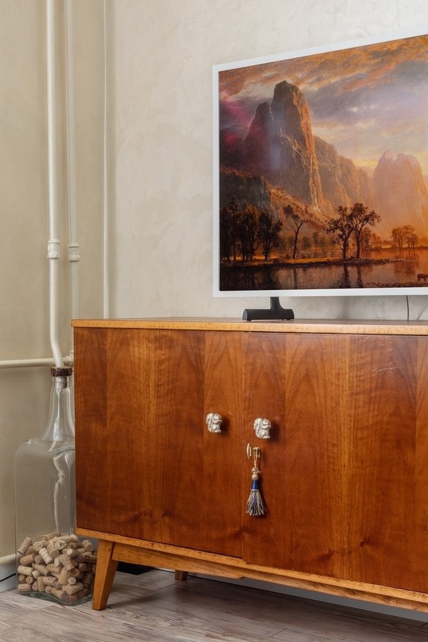 Фотография: Гостиная в стиле Эклектика, Квартира, Проект недели, Видное, Сталинка, 2 комнаты, 40-60 метров – фото на INMYROOM