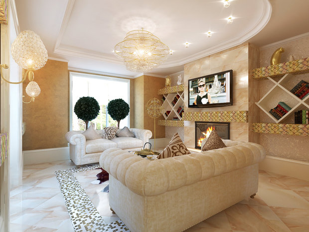 Фото из портфолио сияющая классика – фотографии дизайна интерьеров на INMYROOM