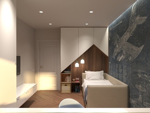 Фото из портфолио Квартира в бежевых оттенках – фотографии дизайна интерьеров на INMYROOM