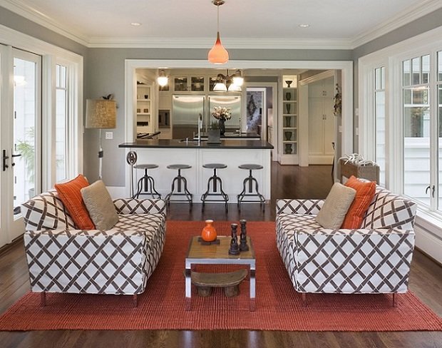 Фотография: Гостиная в стиле Прованс и Кантри, Эклектика, Кухня и столовая, Интерьер комнат – фото на INMYROOM