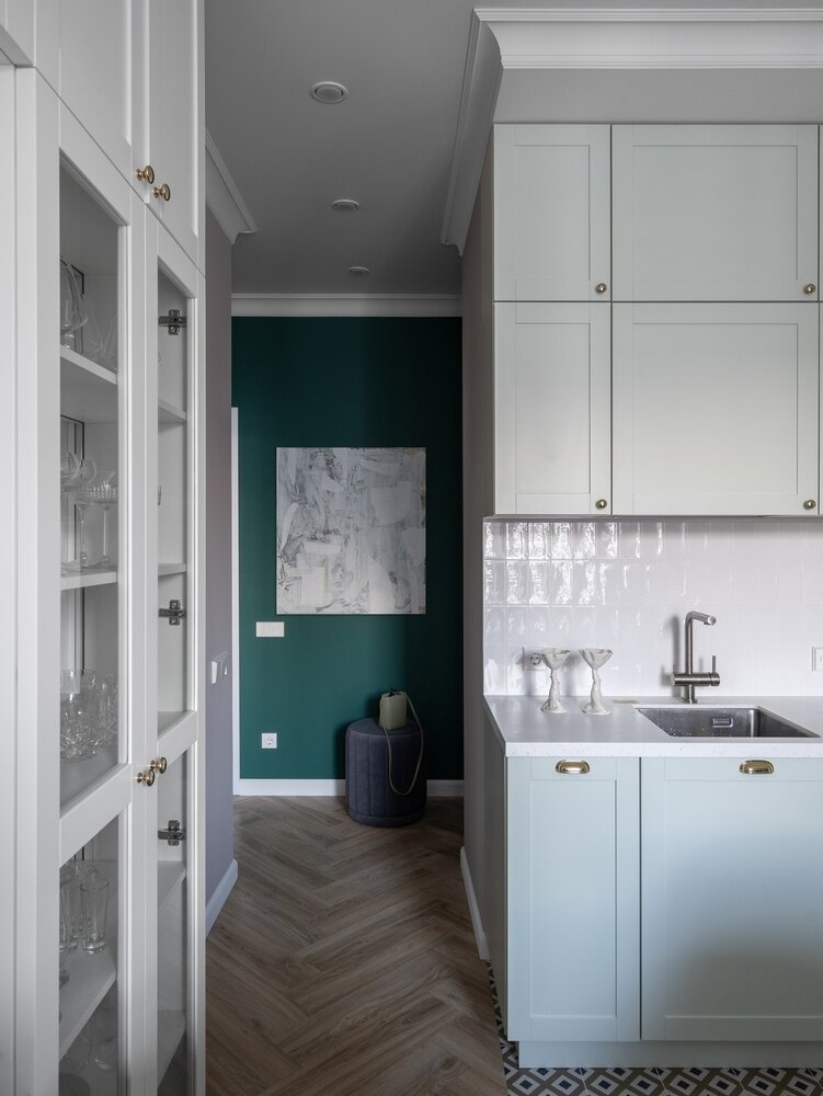 Фотография: Кухня и столовая в стиле Современный, Эклектика, Квартира, Проект дня, Санкт-Петербург, 3 комнаты, 40-60 метров, VizDiz, Екатерина Лоскутова, Илона Ореховская – фото на INMYROOM Фотография: Кухня и столовая в стиле Современный, Эклектика, Квартира, Проект дня, Санкт-Петербург, 3 комнаты, 40-60 метров, VizDiz, Екатерина Лоскутова, Илона Ореховская – фото на INMYROOM