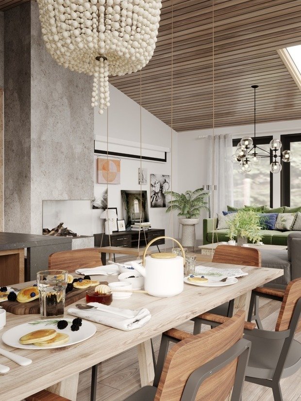 Фото из портфолио Загородный дом 147,7 м² с черными акцентами – фотографии дизайна интерьеров на INMYROOM