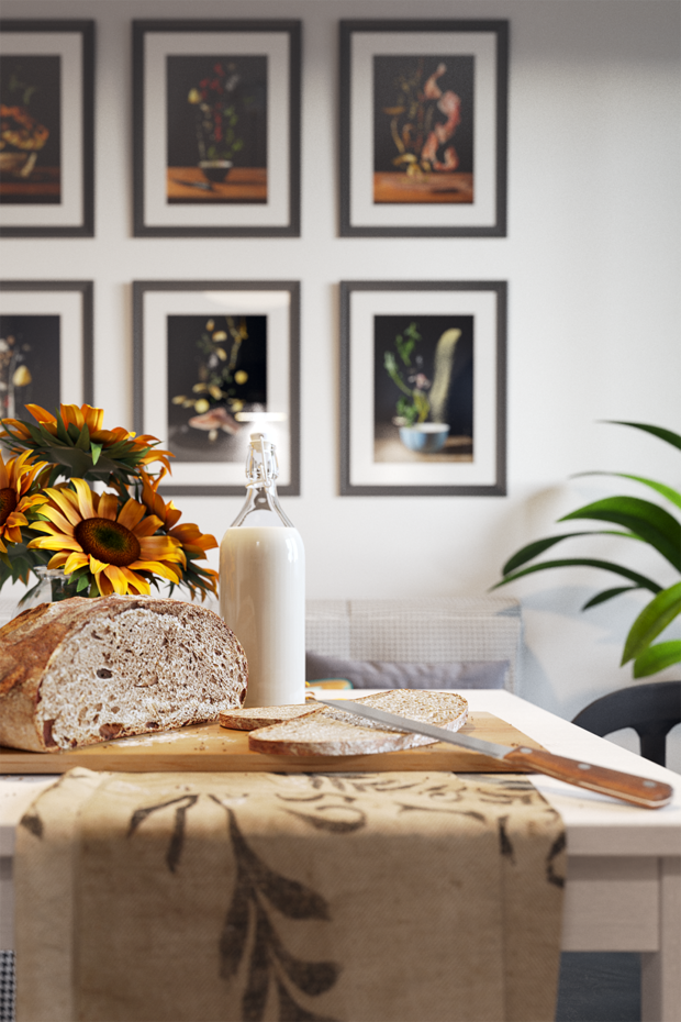 Фотография: Кухня и столовая в стиле Скандинавский, Квартира, Проект недели, Смоленск, Кирпичный дом, 1 комната, 40-60 метров, Анна Багрова, ПРЕМИЯ INMYROOM – фото на INMYROOM