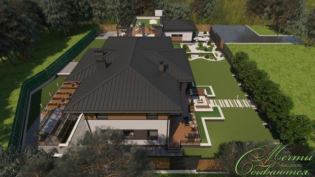 Фото из портфолио Проект фасадов индивидуального жилого дома – фотографии дизайна интерьеров на INMYROOM