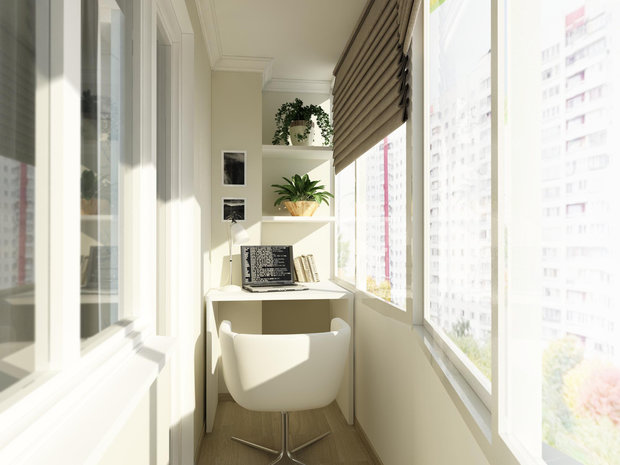 Фотография: Балкон, Терраса в стиле Современный, Малогабаритная квартира, Квартира, Дома и квартиры, Проект недели, Москва – фото на INMYROOM