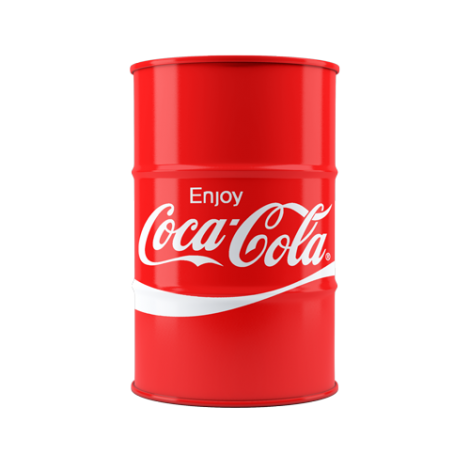 Консоль-бочка Coca-cola красного цвета