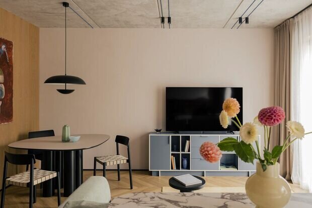 Фотография: Гостиная в стиле Современный, Квартира, Проект дня, Беларусь, Минск, Более 90 метров – фото на INMYROOM