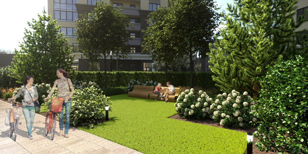 Фото из портфолио Проект благоустройства внутренней территории (двора) – фотографии дизайна интерьеров на INMYROOM